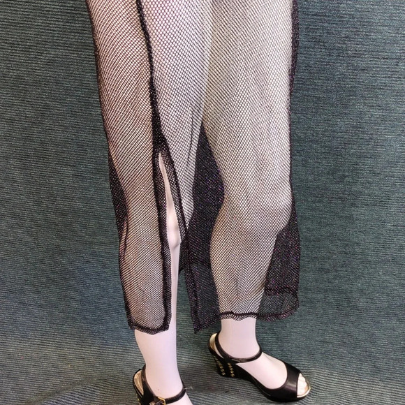 No Boundaries Mesh Maxi Cover Up Dress In Black - Picture 7 of 12